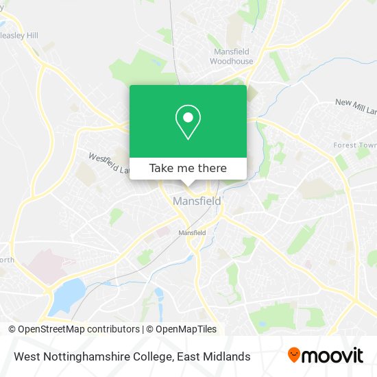 West Nottinghamshire College map