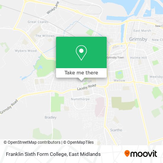 Franklin Sixth Form College map