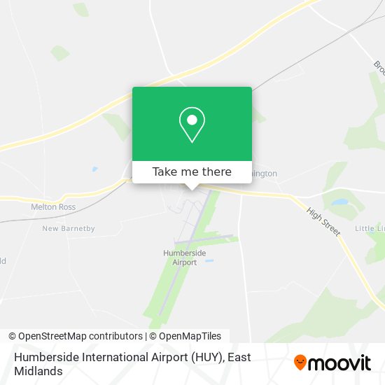 Humberside International Airport (HUY) map