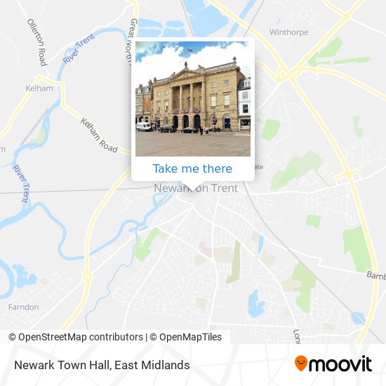 Newark Town Hall map