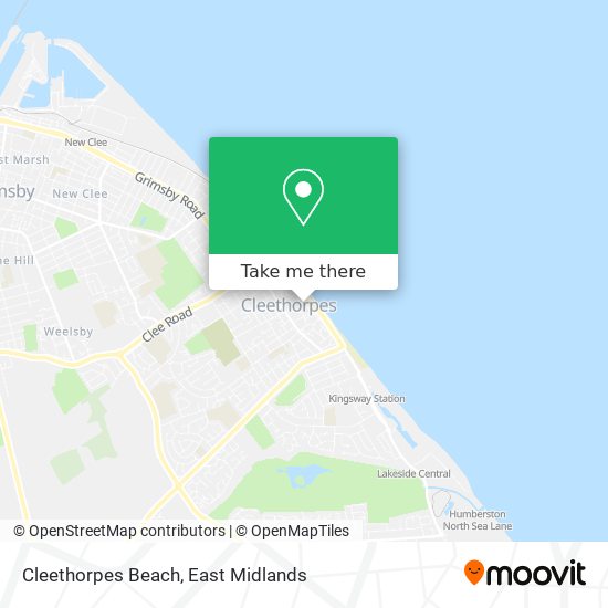 Cleethorpes Beach map