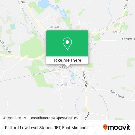 Retford Low Level Station RET map