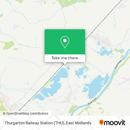 Thurgarton Railway Station (THU) map