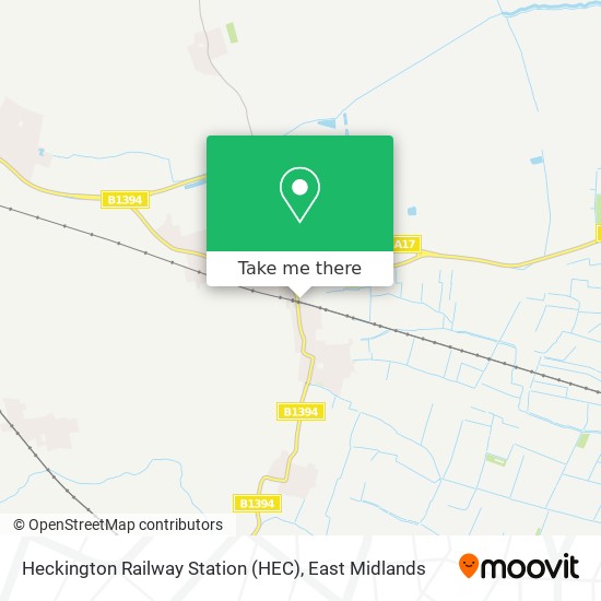 Heckington Railway Station (HEC) map
