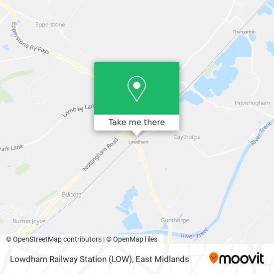 Lowdham Railway Station (LOW) map