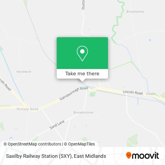 Saxilby Railway Station (SXY) map