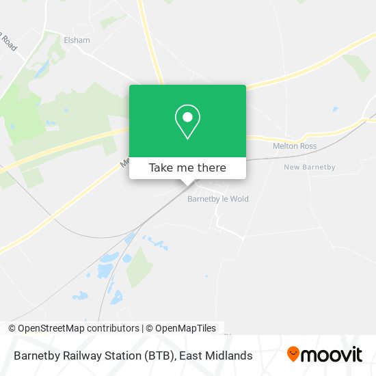 Barnetby Railway Station (BTB) map