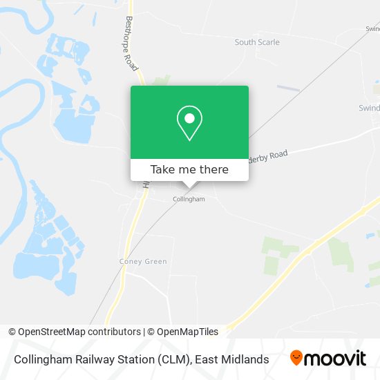 Collingham Railway Station (CLM) map