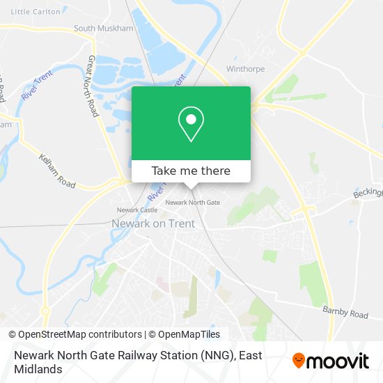 Newark North Gate Railway Station (NNG) map