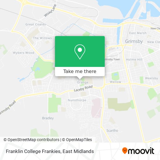 Franklin College Frankies map