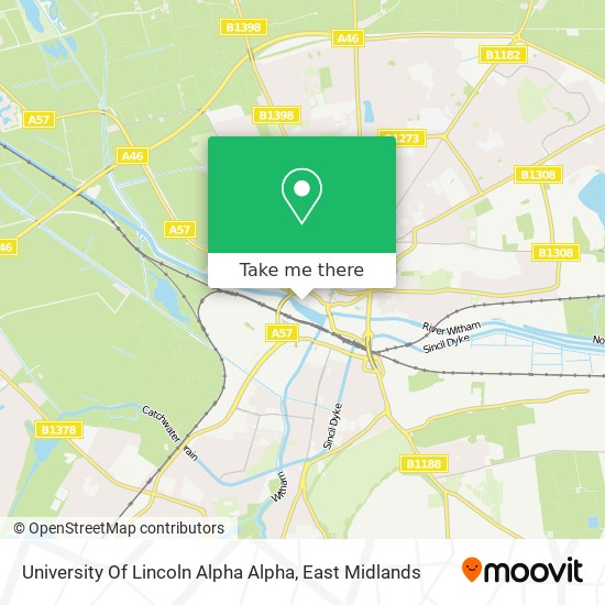 University Of Lincoln Alpha Alpha map