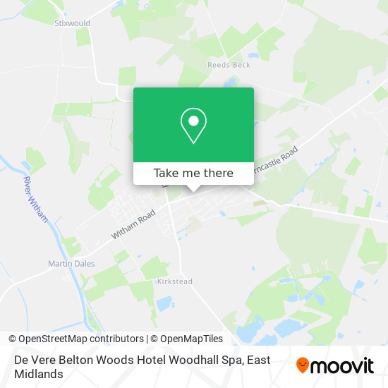 De Vere Belton Woods Hotel Woodhall Spa map