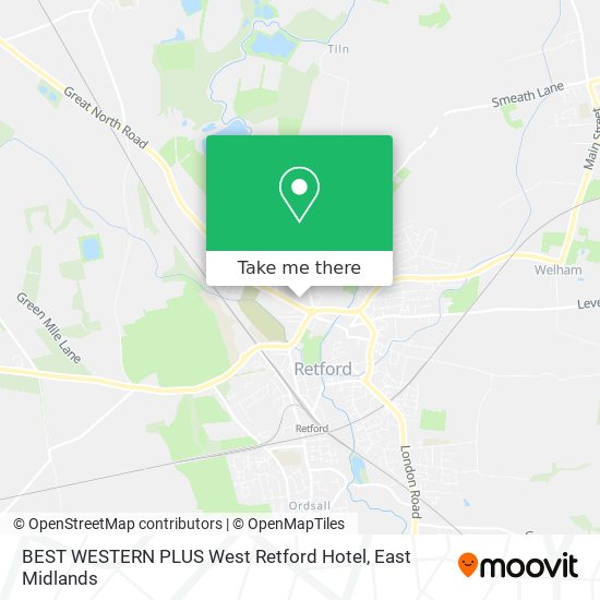 BEST WESTERN PLUS West Retford Hotel map