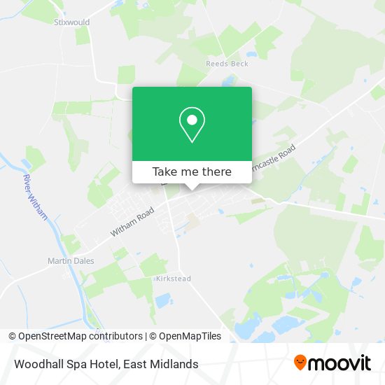 Woodhall Spa Hotel map
