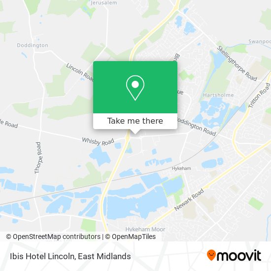Ibis Hotel Lincoln map