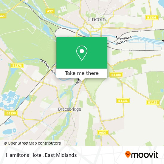Hamiltons Hotel map