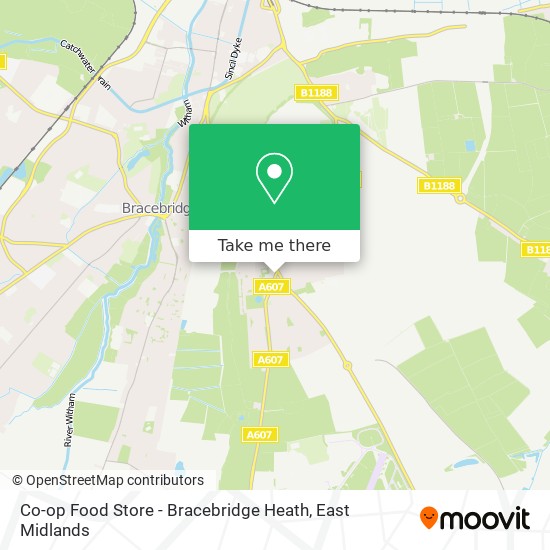 Co-op Food Store - Bracebridge Heath map
