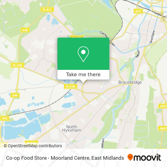 Co-op Food Store - Moorland Centre map