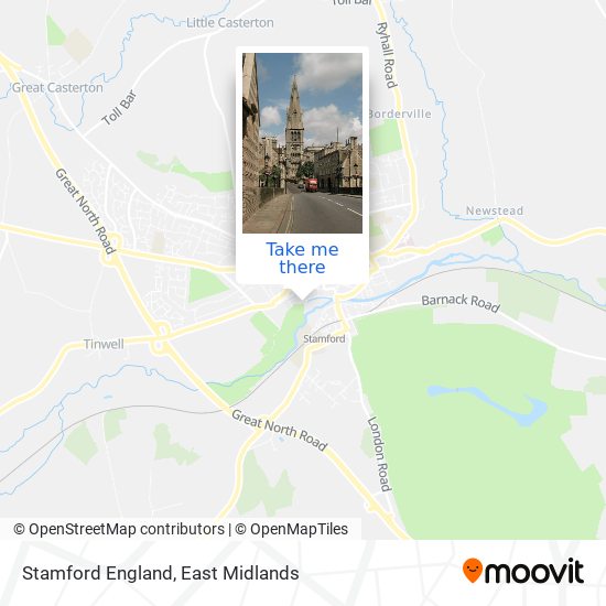 Stamford England map