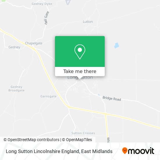 Long Sutton Lincolnshire England map