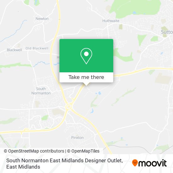 South Normanton East Midlands Designer Outlet map