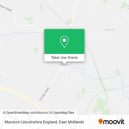 Marston Lincolnshire England map