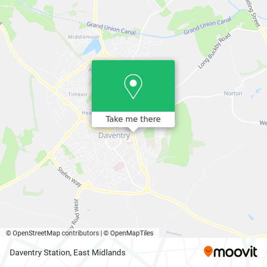 Daventry Station map