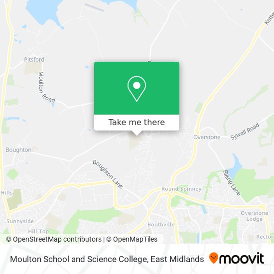 Moulton School and Science College map