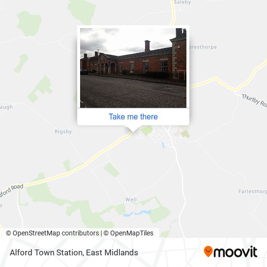 Alford Town Station map