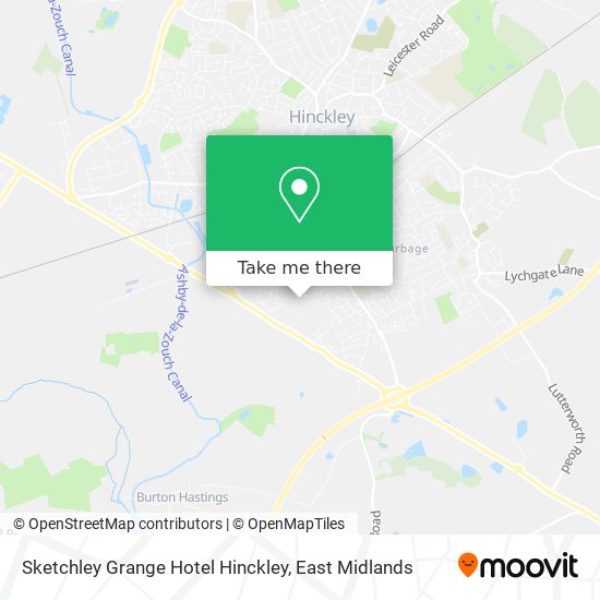 Sketchley Grange Hotel Hinckley map