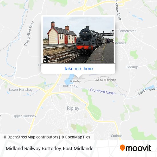Midland Railway Butterley map