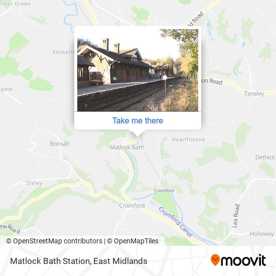 Matlock Bath Station map