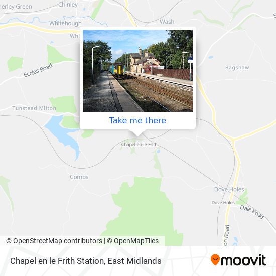 Chapel en le Frith Station map