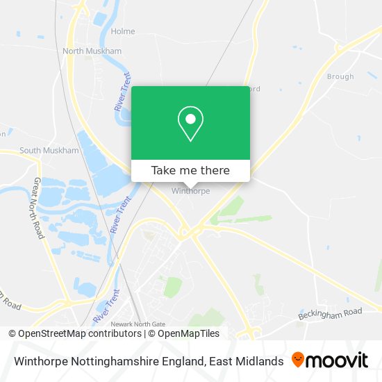 Winthorpe Nottinghamshire England map