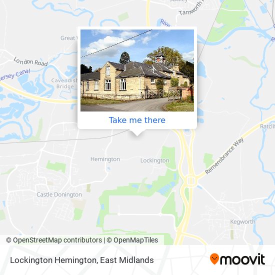 Lockington Hemington map