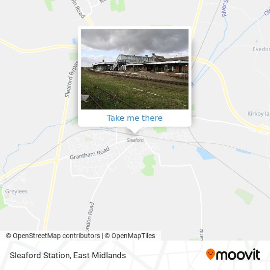 Sleaford Station map