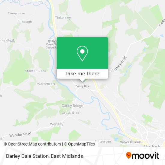 Darley Dale Station map