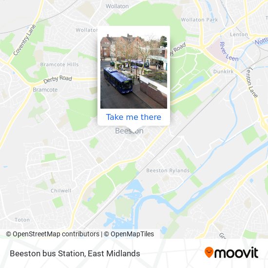 Beeston bus Station map