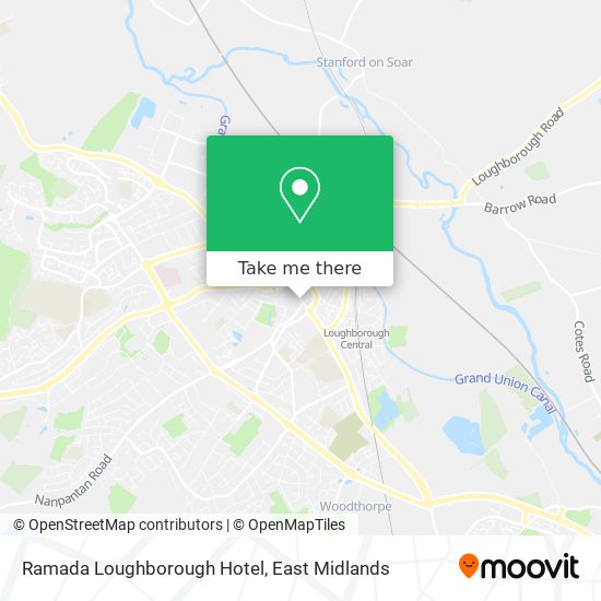 Ramada Loughborough Hotel map