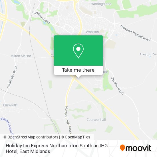 Holiday Inn Express Northampton South an IHG Hotel map