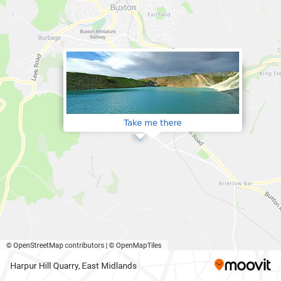 Harpur Hill Quarry map