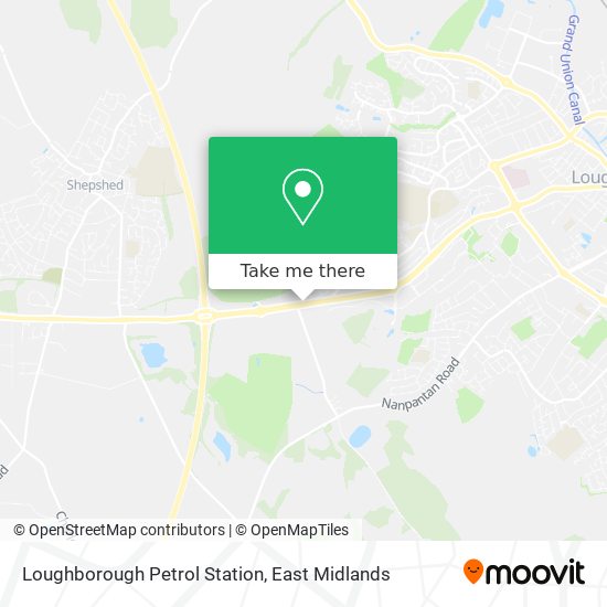 Loughborough Petrol Station map