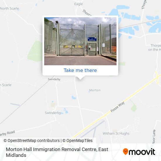 Morton Hall Immigration Removal Centre map
