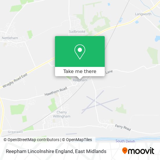 Reepham Lincolnshire England map