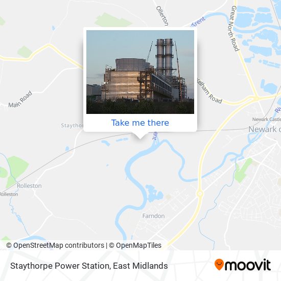 Staythorpe Power Station map