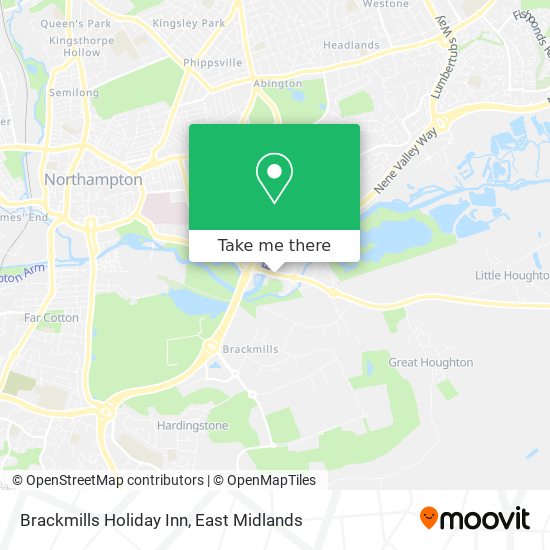 Brackmills Holiday Inn map