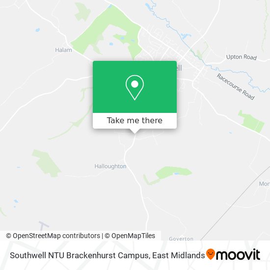 Southwell NTU Brackenhurst Campus map