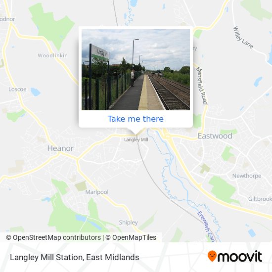 Langley Mill Station map