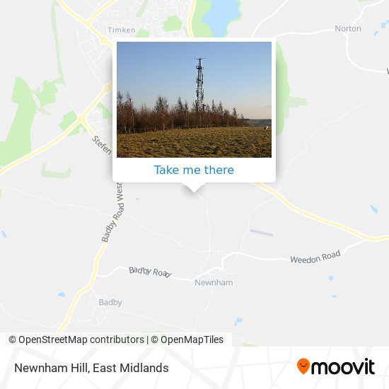 Newnham Hill map