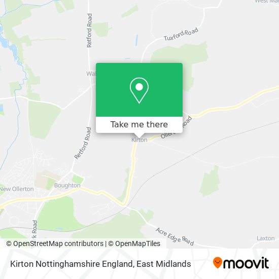Kirton Nottinghamshire England map